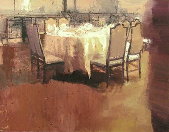 餐前。等待二  146X114CM  2007年