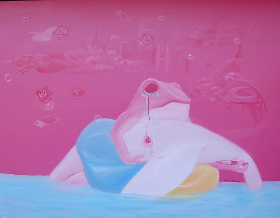 拯救系列1，布面油彩，120x150cm，2008年