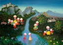 N社区- 绿谷 100x80cm  布面丙烯 2007