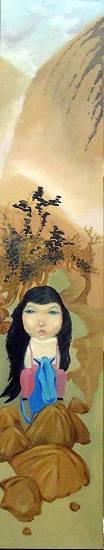 一枚糖果2 180X30 布面油画 2006