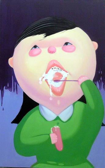 《牙祭》140X90CM 布面油画 2007