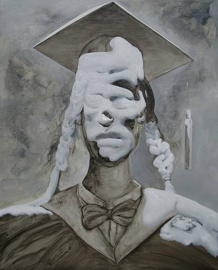 寒窗系列之一  160x130cm  2007年