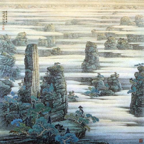 晓云碧嶂图