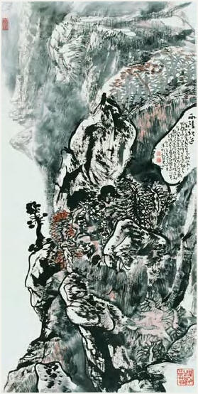 西陵秋色 立轴