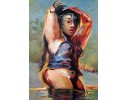 过河少女