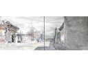 《古镇平遥—2》油画-60×24CM