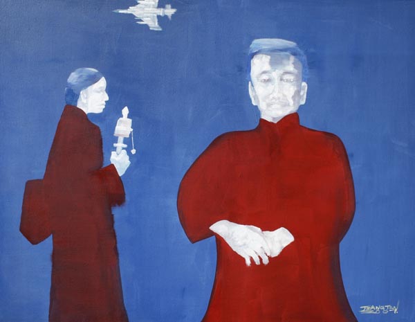 诵经与思考——西藏120cm-155cm