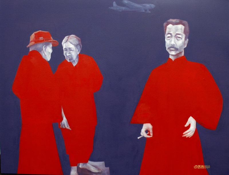 朝圣的路上 120cmX155cm